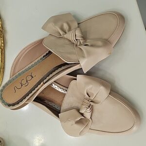 Women's slip on pinkish tan size 8 1/2 dress shoes